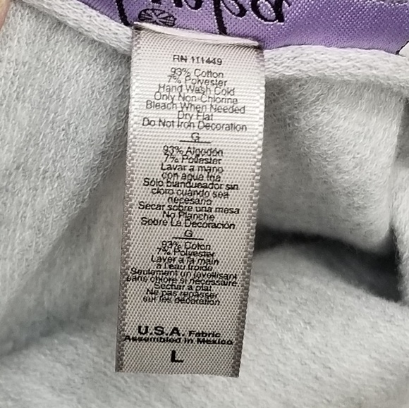 Binka Gray Graphic Print Sweatshirt Size Large - Picture 5 of 6